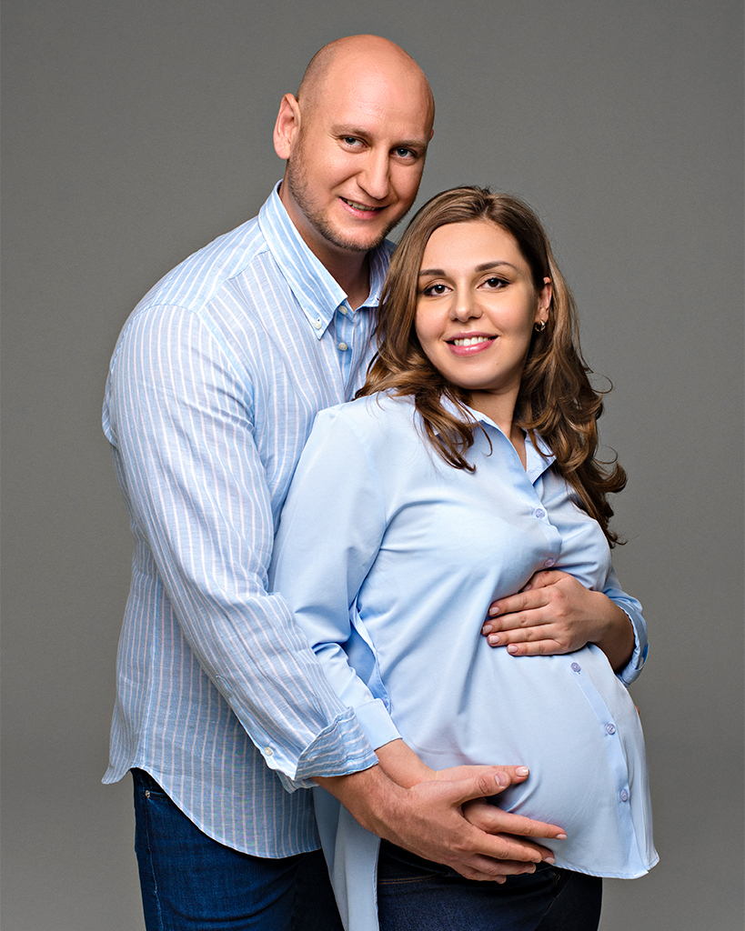 Фотосессия беременной с мужем